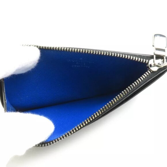 Auth LOUIS VUITTON Monogram Eclipse Coin Card Holder Coin Purse authentic - Picture 7 of 15